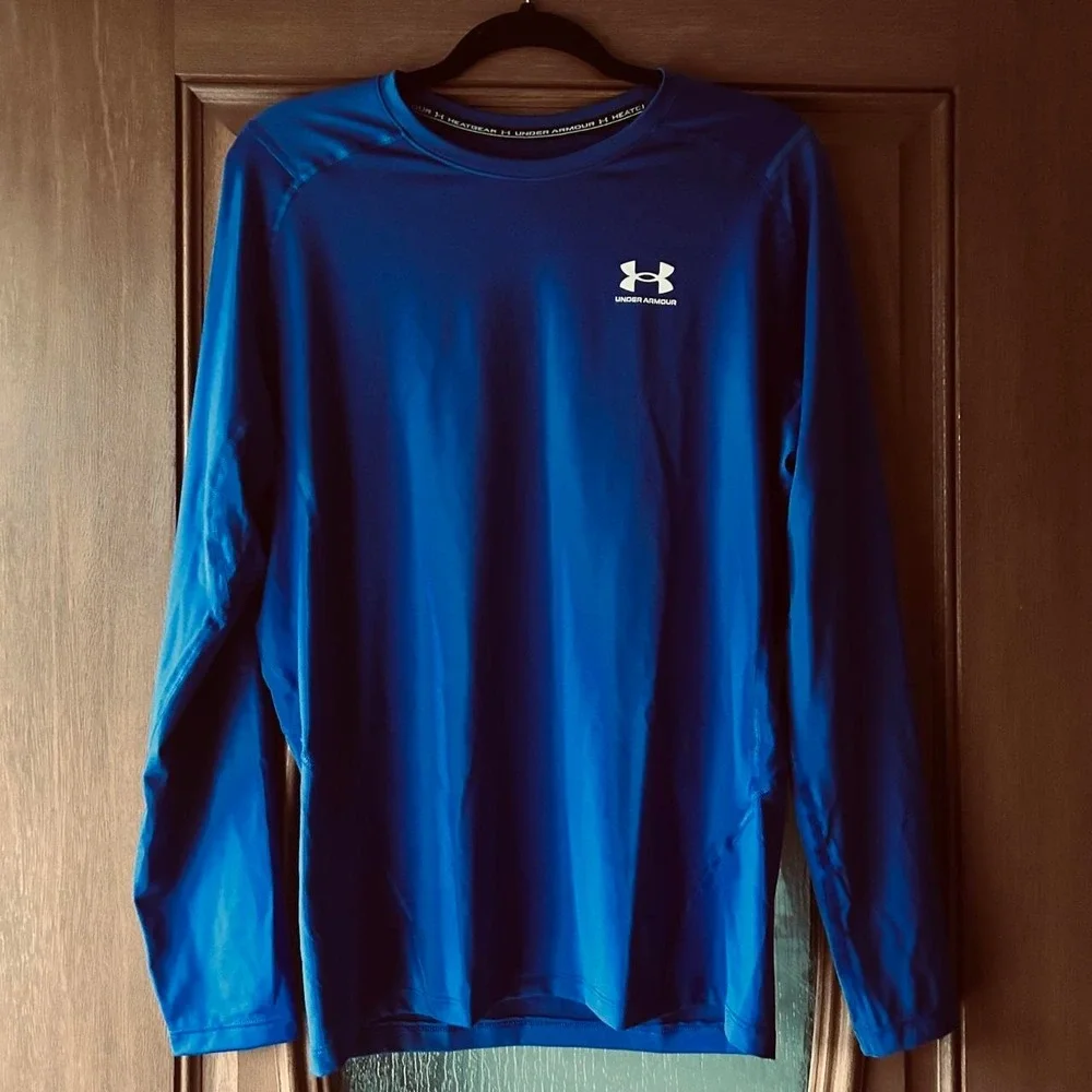 Under armour men's rash guard royal blue‎ 2XL EUC